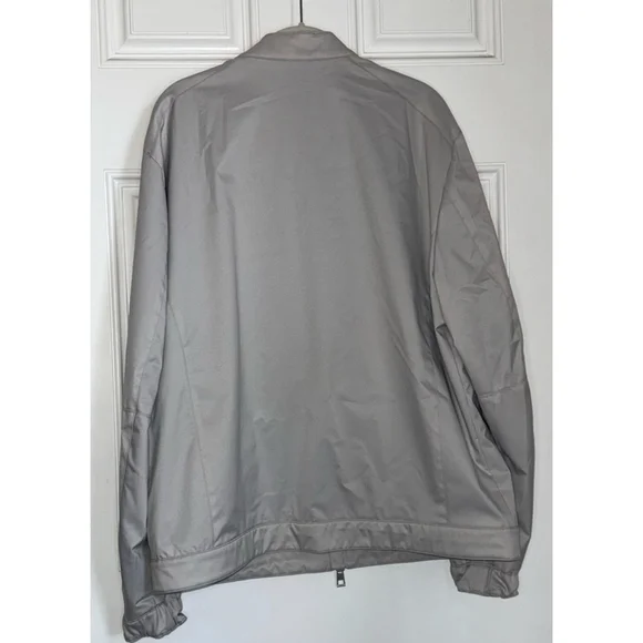 Men's Michael Kors Racer Jacket XL Gray Full Zip - Picture 3 of 5